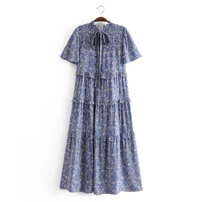 Blue Jamille Dress *สินค้าขายดี* - รูปที่ 2