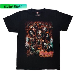 เสื้อวง Slipknot rock Tshirt เสื้อวงร็อค Slipknot ผ้าฝ้ายแท้