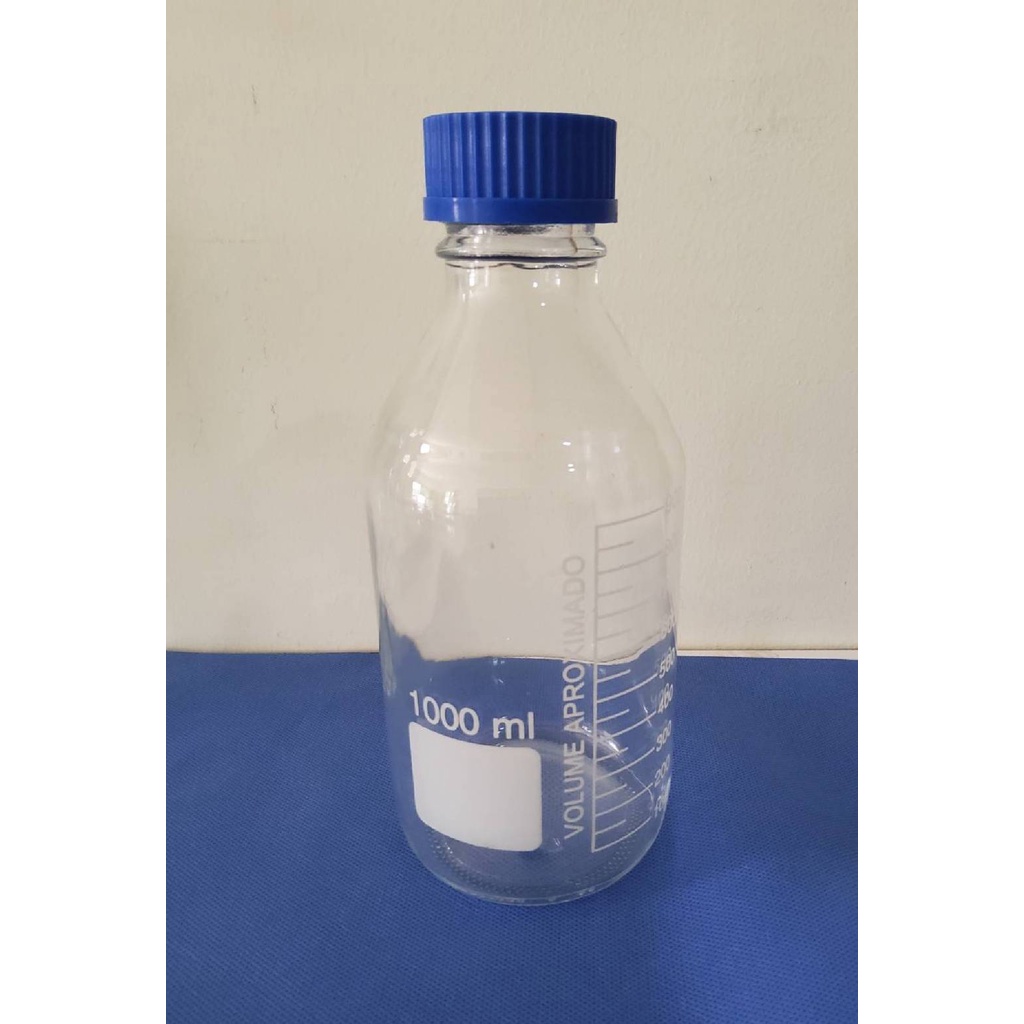 ขวดสารเคมี ขวดดูแรน ขนาด 1000mL ,Reagent bottle size 1000mL,Duran bottle (Soda lime grade)
