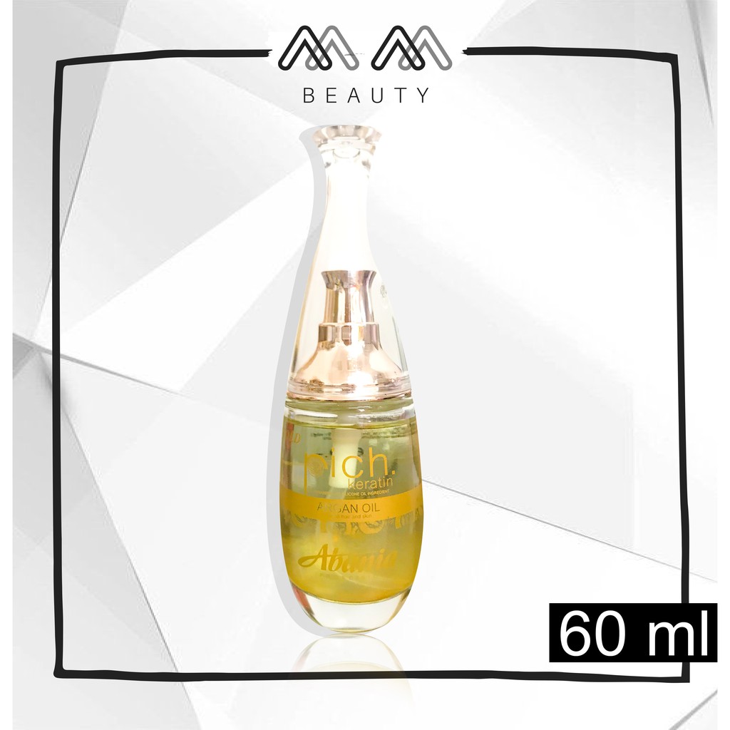เอบาเนีย เคราตินอาแกนออย Abania Professional 24K Gold rich keratin Argan Oil 60 ml.