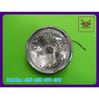 HONDA C50 C65 C70 C90 HEADLIGHT HEADLAMP SET (dia.4.5") // ไฟหน้า จานฉาย วงกลม (ขนาด 4.5 นิ้ว) สินค้าคุณภาพดี