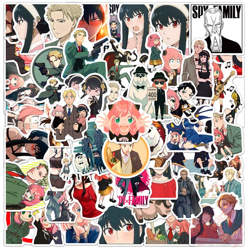 สติกเกอร์ ลายการ์ตูนอนิเมะ SPY×FAMILY - Series 05 สติกเกอร์ Doodle แฟชั่น สําหรับตกแต่งกระเป๋าเดินทาง แล็ปท็อป สเก็ตบอร์ด DIY 60 ชิ้น/ชุด