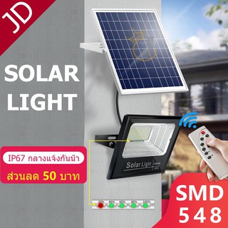 ไฟโซล่าเซลล์ LED แผงโซล่า JD Solar Cell Light LED200W กันน้ำ ไฟสปอร์ตไลท์ ไฟฉุกเฉิน ไฟโซลาเซล