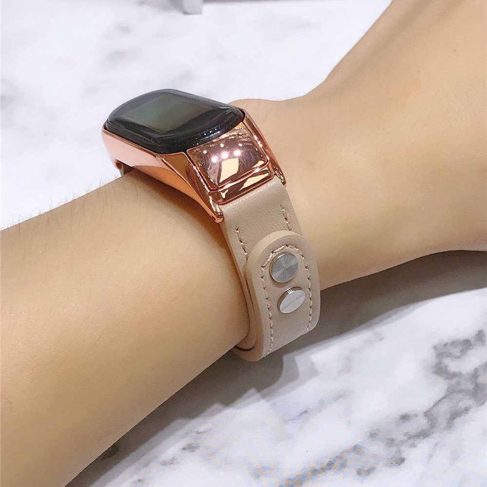 การเปลี่ยนสร้อยข้อมือสายหนังสําหรับ Xiaomi Smart Band 10 9 8 7 / Mi Band 6 5 4 3 ราคา ถูกที่สุด ดีลบีเคเค แกลเลอรีภาพที่ 6