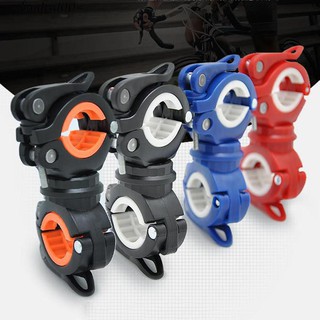 การหมุน 360 องศาการขี่จักรยานไฟฉาย Handlebar Holder คลิปยึด Mount Clamp