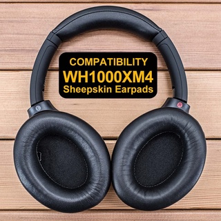 ฟองน้ําครอบหูฟัง หนังแกะนิ่ม พร้อมเมมโมรี่โฟม WH-1000XM4 สําหรับ SONY WH-1000XM3 XM4 WH1000XM4 (WH1000XM3 XM4)