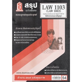 สรุป LAW1103 / LAW1003 / LA103 /LW203กฎหมายแพ่งและพาณิชย์ว่าด้วยนิติกรรมและสัญญา