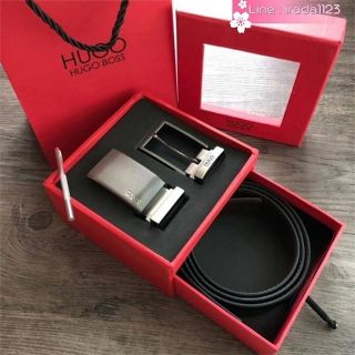 HUGO BOSS Belt and Buckle Set ของแท้ ราคาถูก