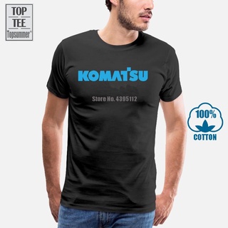 Gildan เสื้อยืดผ้าฝ้าย 100% พิมพ์ลายโลโก้รถขุด Komatsu แฟชั่นฤดูใบไม้ผลิ และฤดูใบไม้ร่วง สําหรับผู้ชายSize S-5XL