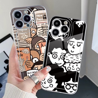 เคสโทรศัพท์มือถือ TPU แบบใส ขอบสี่เหลี่ยม กันกระแทก ลายหนังสือพิมพ์ สําหรับ Samsung Galaxy A33 A53 A73 5G A32 A52 A72 A31 A51 A71 A23