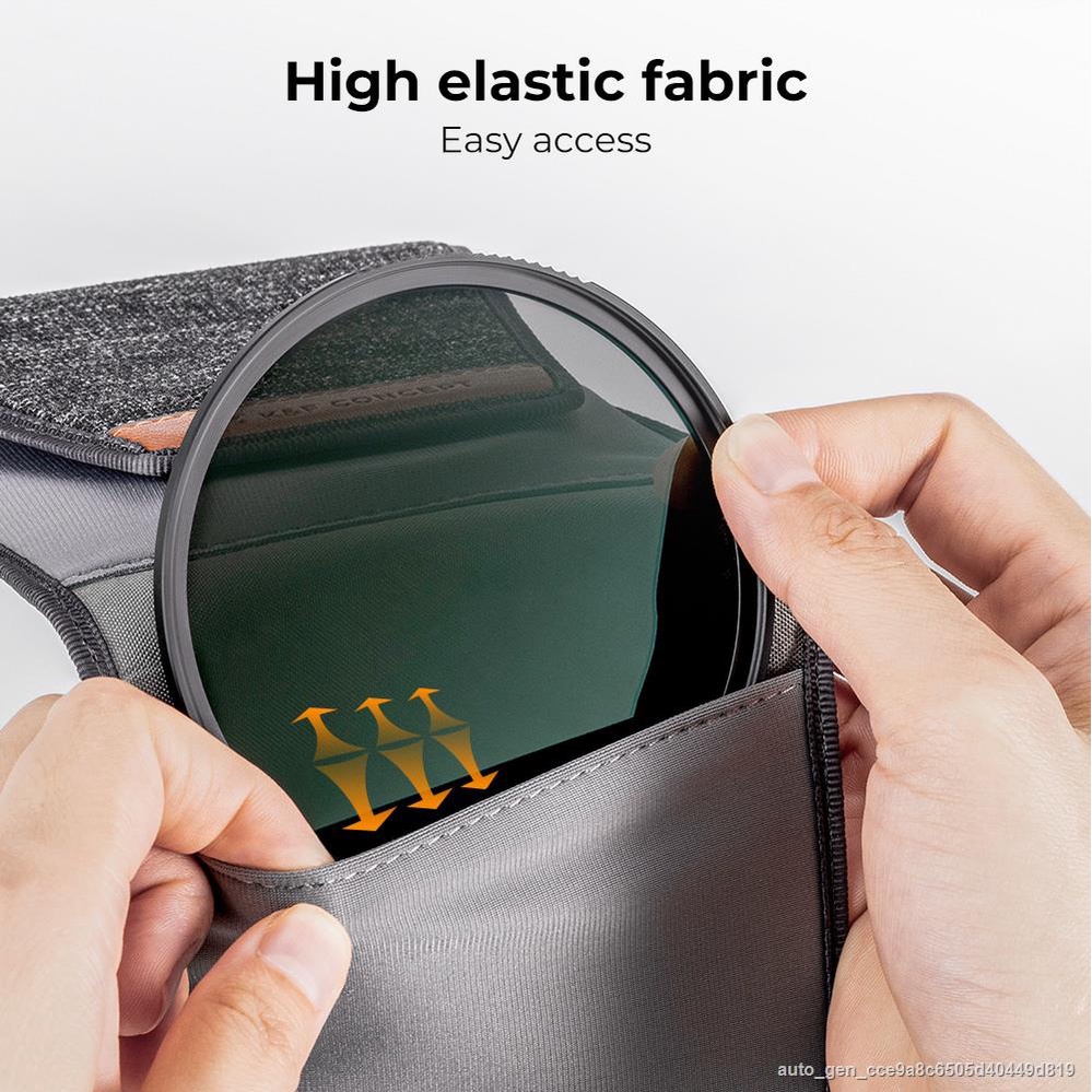 KampF Concept Lens Filter Wallet Case 3 Pockets Filter Bag For Camera ...