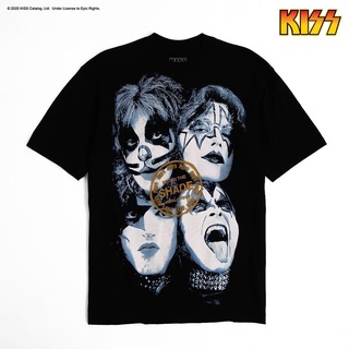 เสื้อยืดแขนสั้น KISS ทรงโอเวอร์ไซส์ ลิขสิทธิ์แท้ 100%