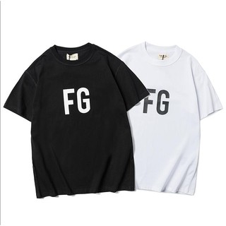 [Ready Stock] Fear of God ความกลัวของพระเจ้าใหม่เสื้อยืดผ้าฝ้ายแขนสั้นผู้ชาย FG และสตรี