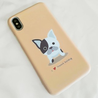 พร้อมส่ง เคสลาย French bulldog  02