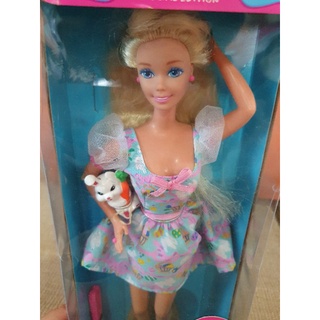 Easter Basket Barbie, 1995 Blonde Barbie With Bunny **กล่องไม่สวย** 14613 #44#
