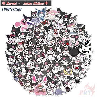 100Pcs/Set ❉ Kuromi Series A Stickers ❉ Sanrio Anime Waterproof DIY Fashion Doodle Decals Stickers สติ๊กเกอร์