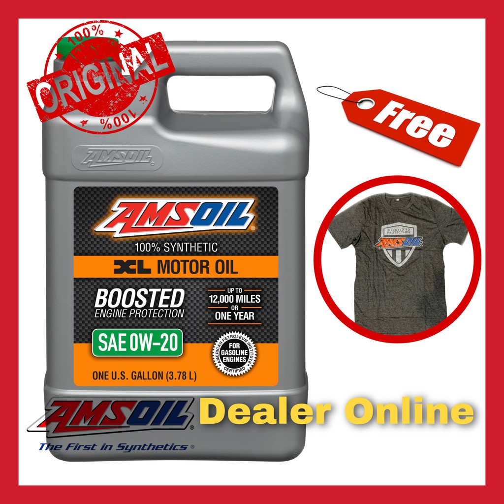 Amsoil XL Boosted SAE 0w-20 น้ำมันเครื่องสังเคราะห์แท้100%