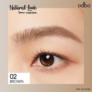 ♦️ของแท้·ส่งด่วน·ถูก♦️Odbo Natural Look Brow Masacara #OD798 : โอดีบีโอ มาสคาร่า คิ้ว ที่ปัดคิ้ว x 1 ชิ้น dayse