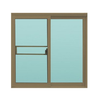 WINDOW S-S ONE STOP/F8 150X110CM LIGHT BROWN หน้าต่างอะลูมิเนียม S-S มุ้ง ONE STOP F8 150x110 ซม. สี LIGHT BROWN หน้าต่า