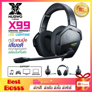 พร้อมส่ง📌 หูฟังเกมมิ่ง Nubwo X99 X98 หูฟังเล่นเกม X-Series หูฟังคอม Gaming headset สาย USB Virtual Surround 7.1 หูฟัง