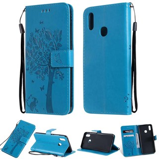 For VIVO Y91 Y93 Y95 Embossed non-slip flip Leather case