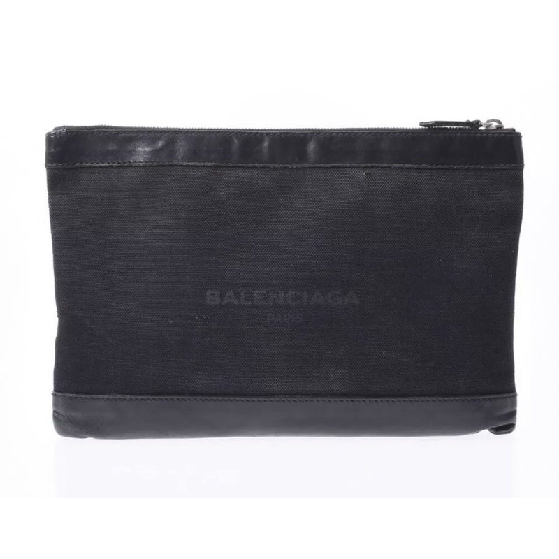 Balenciaga navy clip bag