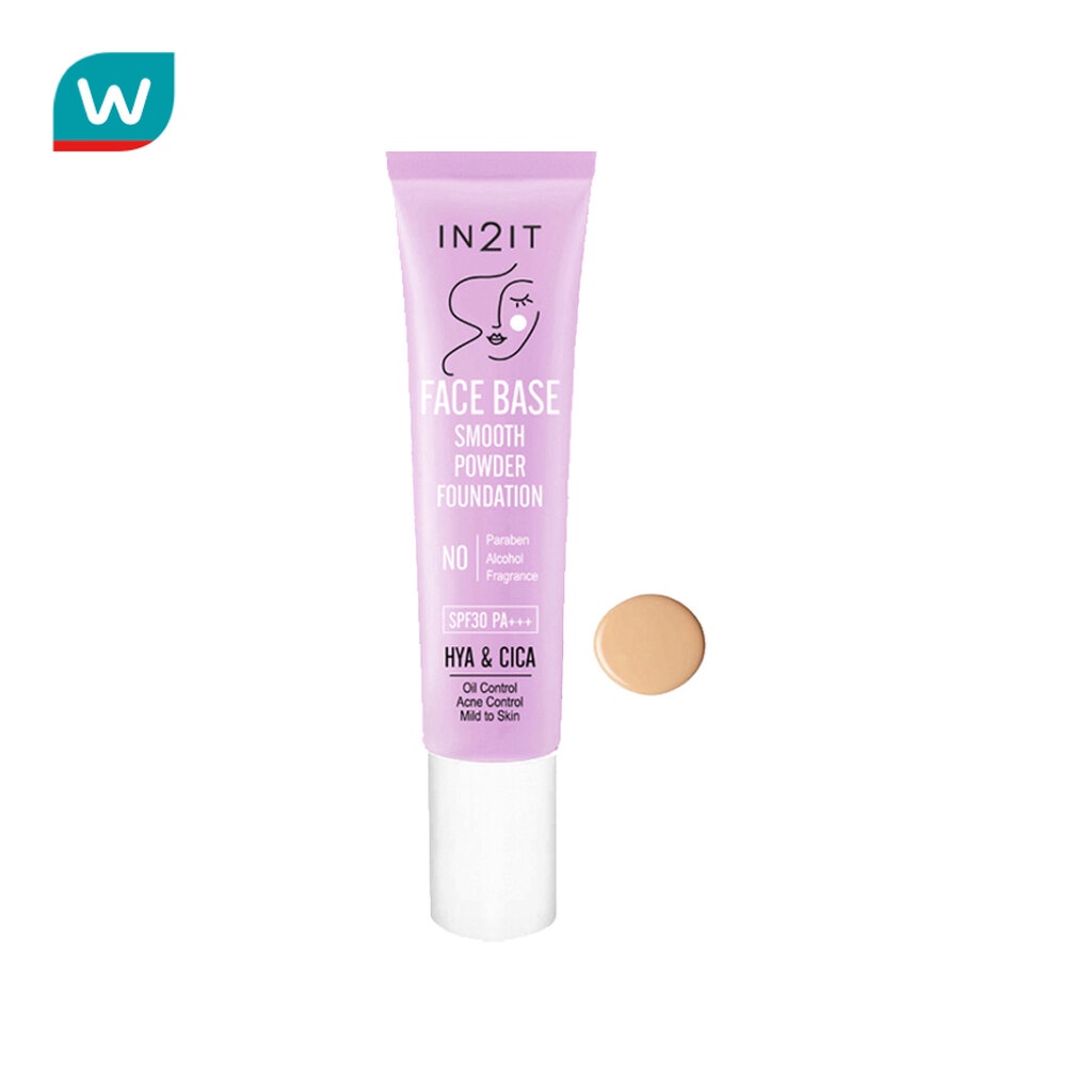 In2it อินทูอิท เบส พาวเดอร์ ฟาวน์เดชั่น SPF30 PA+++ 15ก. #301 วอร์ม