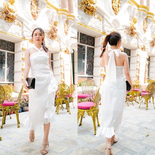 MASS Fashion : เดรสออกงาน สีขาว Dress - Sassy X White