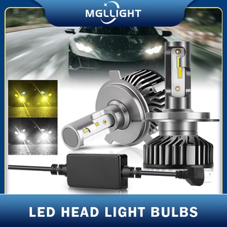 MGLLIGHT ไฟหน้ารถ ไฟหน้า LED อัตโนมัติ LED 12000LM F2 PLUS H4 H1 H3 H7 H8 H9 H11 H16 9005 HB3 9006 HB4 3000K 4300K 6000K 8000K 15000K 1 คู่