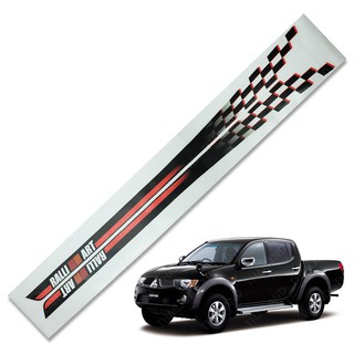 Sticker สติ๊กเกอร์ ลาย Ralliart 2ชิ้น สีดำ สำหรับ Mitsubishi Triton ปี 2005-2013