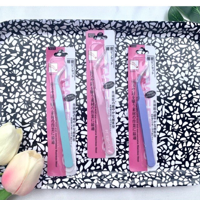 พร้อมส่ง Sticker Tweezer ที่คีบสติ๊กเกอร์ ปลายโค้ง 3 สี