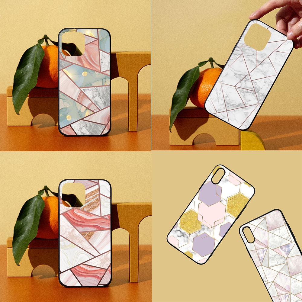 เคสซิลิโคนTPUสําหรับRealme Narzo 20 XT 9 8I X2 50I 30A 9I 8 Pro Plus Cover Soft MY-129 ลายหินอ่อน