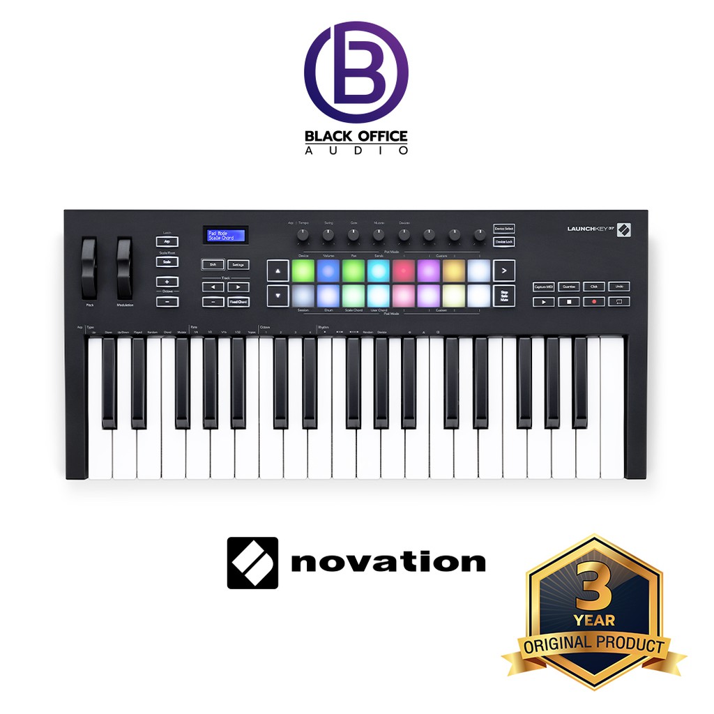 Novation LaunchKey 37 MK III มิดี้ คีย์บอร์ด / ทำเพลง / ทำบีท / Midi Keyboard / Midi Controller (BlackOfficeAudio)