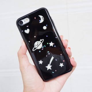 เคสกลิตเตอร์อวกาศเรืองแสง🌙🚀