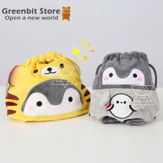 Ready Stock กระเป๋าใส่เครื่องสําอางพิมพ์ลายการ์ตูนน่ารัก Koupen Chan Penguin