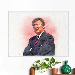 โปสเตอร์ ผ้าแคนวาส Sir Alex Ferguson (2) Manchester United อเล็กซ์ เฟอร์กูสัน แมนยู แมนเชสเตอร์ยูไนเต็ด