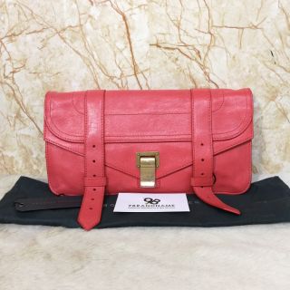 กระเป๋ามือ2ของแท้ Used - Proenza Schouler Pochette Lux Calf Deep