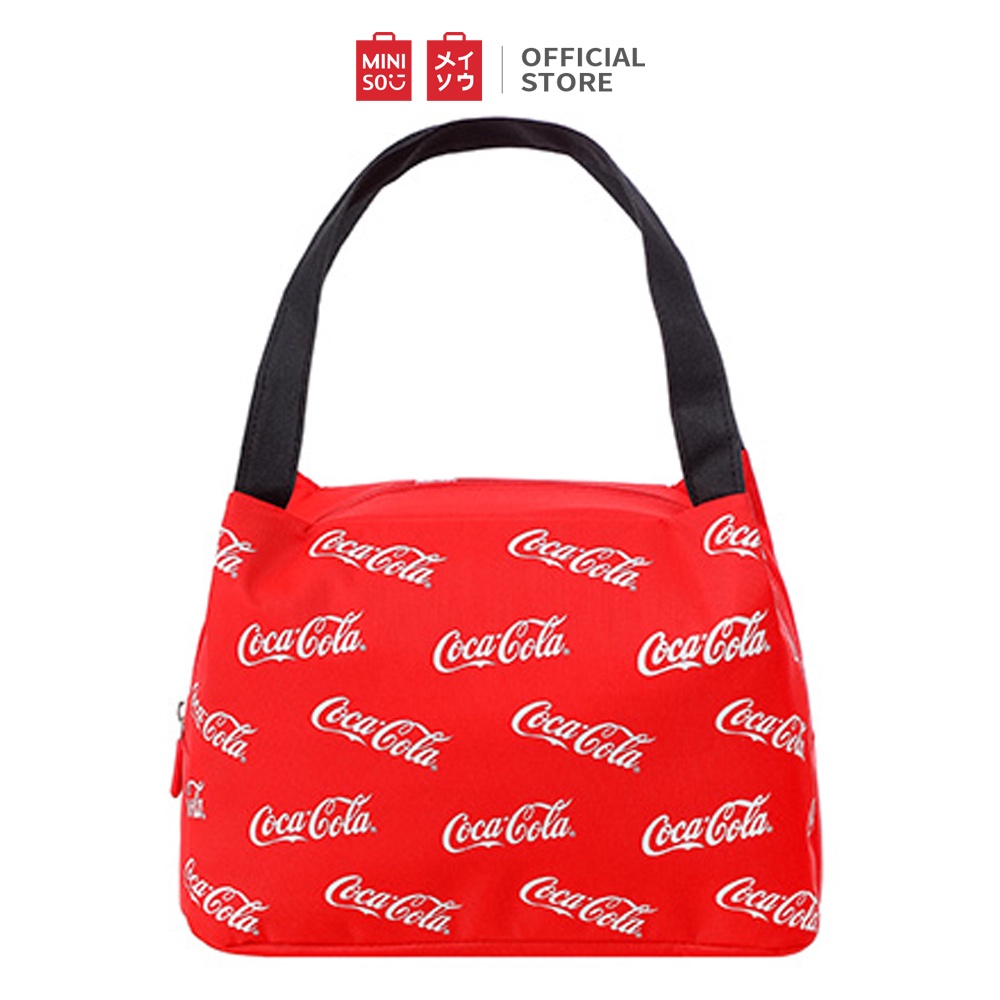 MINISO x Coca-Cola กระเป๋าเบนโตะ กระเป๋าใส่กล่องข้าว กระเป๋าทรงเหลี่ยม ลายโค้ก ลิขสิทธิ์แท้