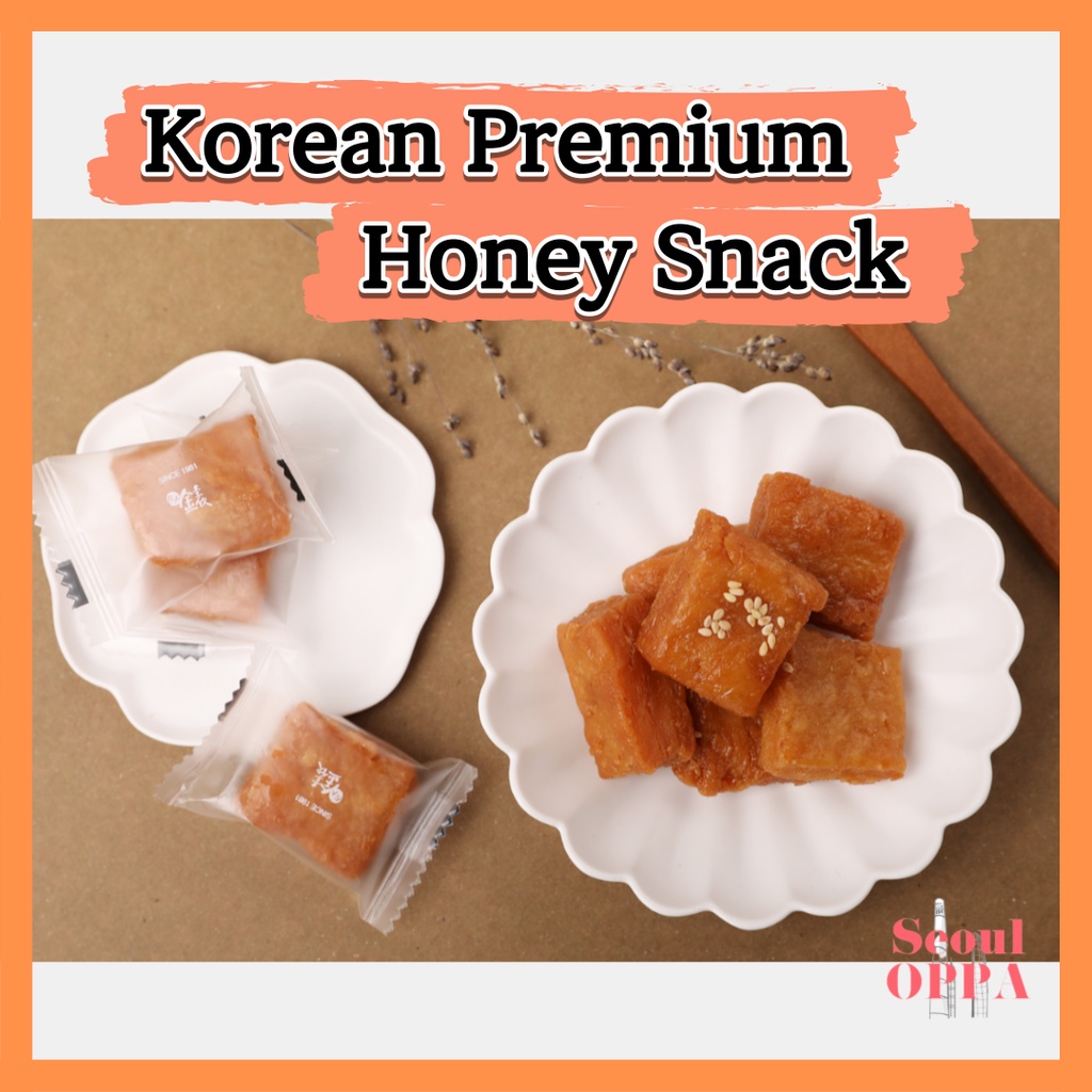 [Yakgwa] Korean Traditional Premium Snack Mini Honey Pie ขนมขบเคี้ยว พรีเมี่ยม ขนมหวาน อาหาร บิสกิต คุกกี้ อร่อย Korean Master Chef Hangwa Dessert Food Biscuit Sweet Cakes Tasty Cookies 1ea (14g)