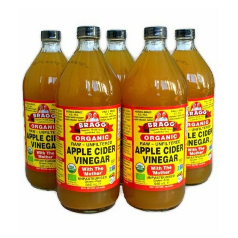 Bragg Apple Cider Vinegar 946ml นำเข้าจากอเมริกา น้ำส้มสายชูหมักจากแอปเปิ้ล Shopee Thailand