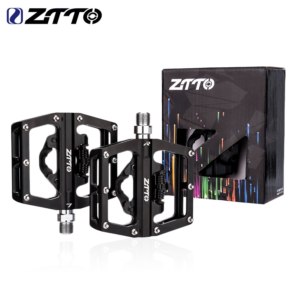 Ztto 2 In 1 ล็อคจักรยานเหยียบฟรี Cleat สําหรับระบบ SPD MTB อลูมิเนียม Anti-slip ปิดผนึกแบริ่งล็อค Accessorie