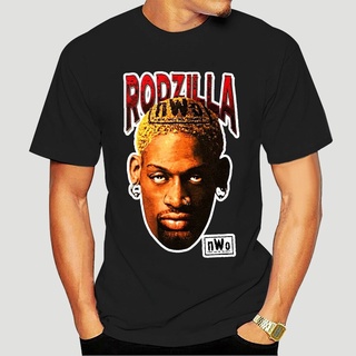 HH 【Available】Vintage 90 Rodzilla T-Shirt Dennis Rodman 1Nwo Tee 1998 Size S-3Xl 8934X เสื้อยืด 2021 cotton