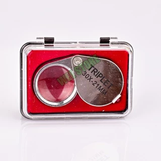 ** CH ** Triplet jeweler's loupe แว่นขยายส่องพระ กล้องส่องพระ แว่นขยาย แว่นส่องพระ กล้องส่องเพชร