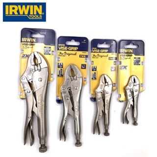 Usa Irwin Vise Grip คีมล็อคขากรรไกรโค้ง พร้อมเครื่องตัดลวด 5 นิ้ว / 7 นิ้ว / 10 นิ้ว