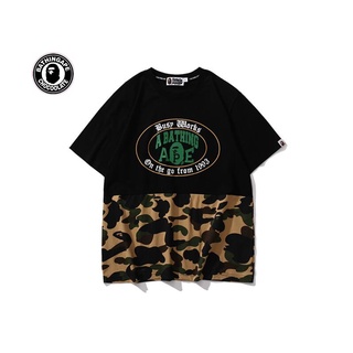 เสื้อยืดแขนสั้น พิมพ์ลายพราง 4000 bape แฟชั่นสําหรับผู้ชาย และผู้หญิง