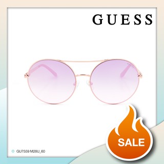 แว่นกันแดด GUESS รุ่น GU7559 สี 28U ไซส์ 60