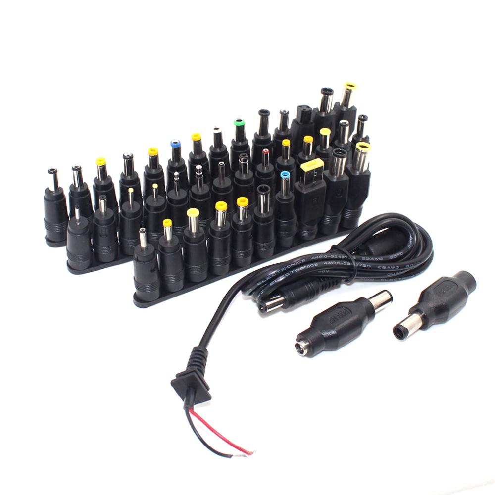 40pcs Universal DC Jack Plug สําหรับ HP DELL โน้ตบุ๊ค/แล็ปท็อป, AC Power Charging Adapter คอมพิวเตอร์เคล็ดลับ Connector 5.5*2.1/2.5 มม.หญิง