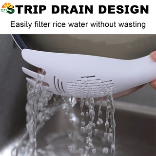 【TTLIFE】Rice washing artifact, multi-functional spoon with drain baffle, kitchen does not hurt hand rice washing machine