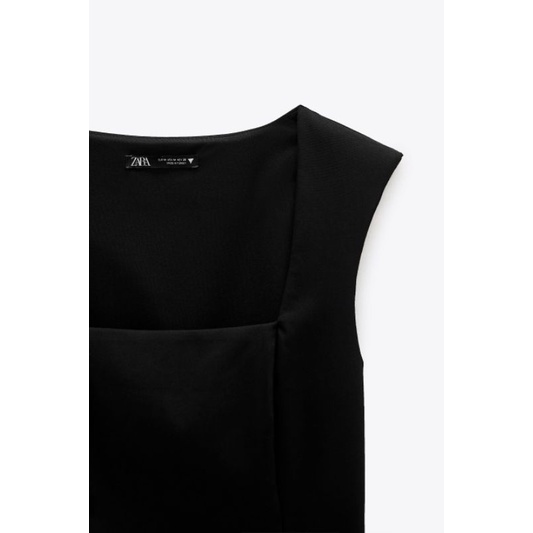 บอดี้สูทเสริมไหล่ ZARA BODYSUIT WITH SHOULDER PADS (used สภาพดี