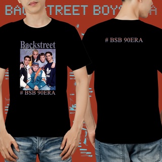 แขนสั้นcrew neckเสื้อยืด - backstreet bsb 90era สีดํา สีขาว คุณภาพพรีเมี่ยม MIMI_001S-XXXXL